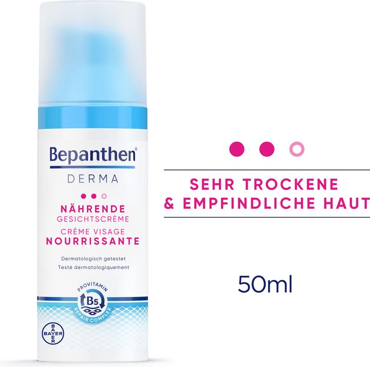 Produktbild Bepanthen Derma Nährende Gesichtscrème (50 ml, Tagescreme)