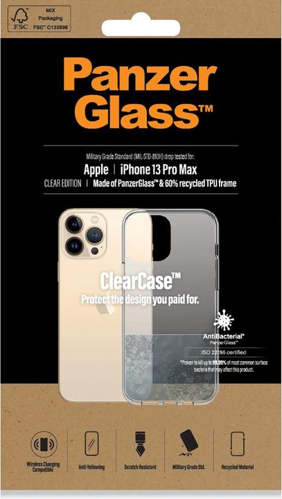 Image du produit PanzerGlass 0314 Housse de protection pour téléphone portable Transparent (Apple iPhone 13 Pro Max)