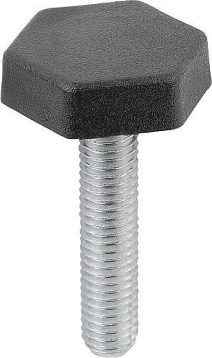 Actual product image Kipp Levelling foot, K0676, polythene, hexagon