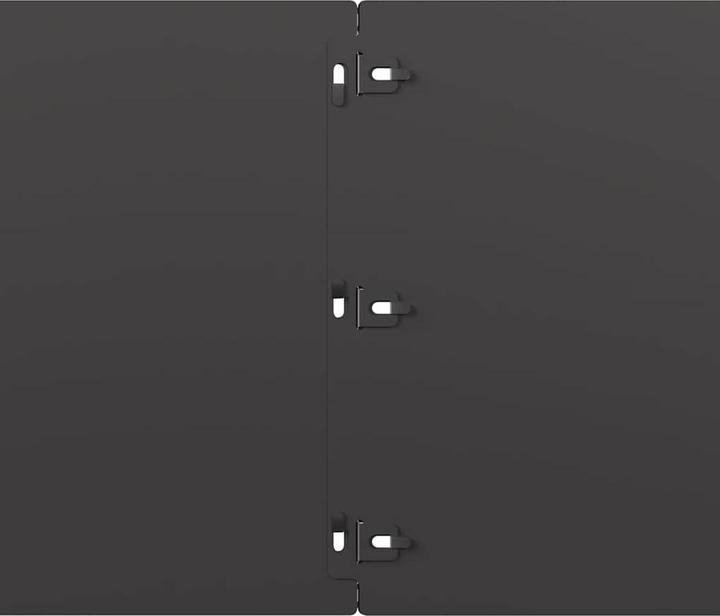 Produktbild VidaXL Rasenkanten 20 Stk. Schwarz 25x103 cm Kaltgewalzter Stahl Gartenkante (103 cm)