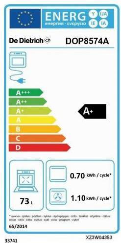 Label énergétique De Dietrich DOP 8574 A