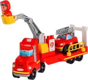 Actual product image Ecoiffier Abrick Fire Department Two Vehicles, Moving Elements 34 Accessories