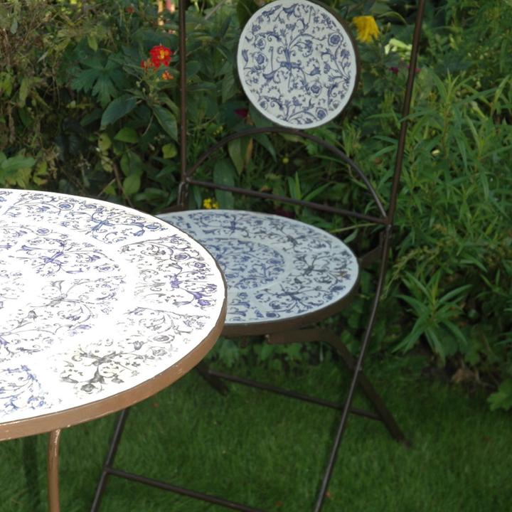 Image du produit Esschert Design Table en céramique vieillie (60 cm)