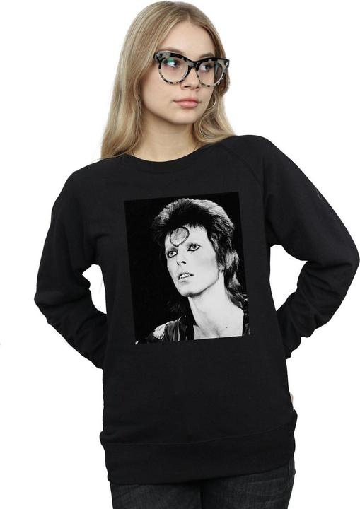 Actual product image David Bowie Womens/Ladies Ziggy Looking Sweatshirt (XXL)