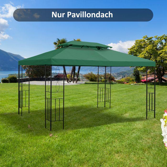 Actual product image Swisshandel24 Replacement roof pavilion roof for metal pavilion garden pavilion party tent garden tent polyester (1200 cm, 300 cm)