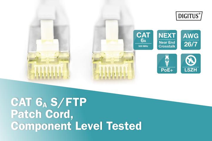 Actual product image Digitus CAT 6A S/FTP patch cord, Component Level tested (S/FTP, CAT6a, 7 m)