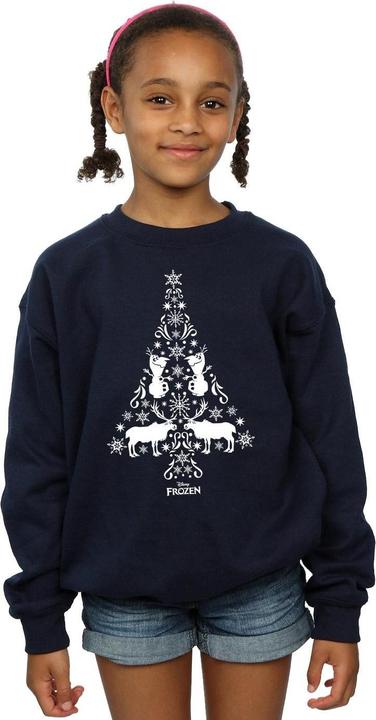 Actual product image Disney Girls Frozen Christmas Tree Sweatshirt (152, 158)