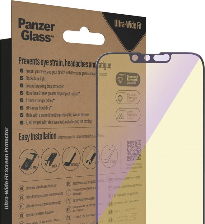 Produktbild PanzerGlass Ultra-Wide Fit (1 Stück, Apple iPhone 14, Apple iPhone 13, Apple iPhone 13 Pro)