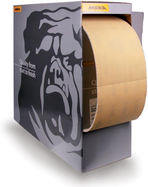 Actual product image Mirka Goldflex Soft 115x125mm P240 200pcs ( 2912707025 ) hand pad roll perforated (P240)