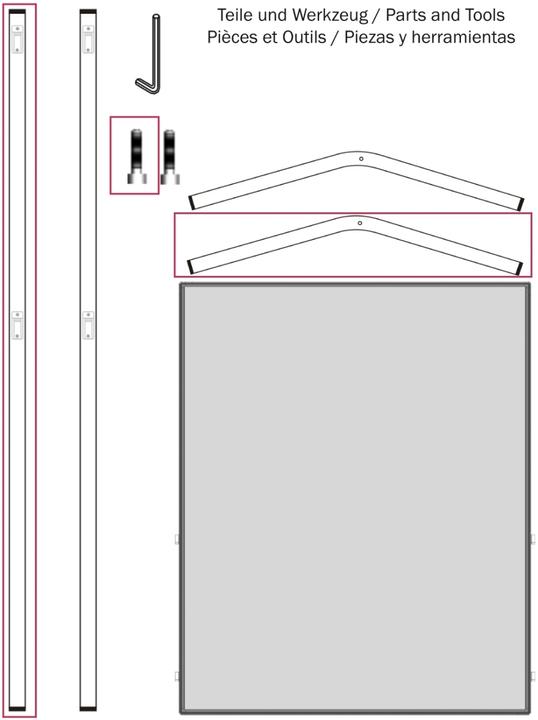 Actual product image Franken Stand for ECO presentation boards - 1 set incl. base and screw