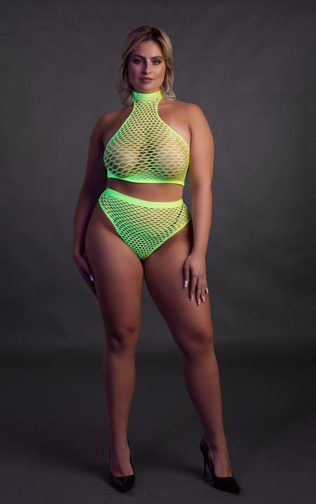 Image du produit Ouch! Turtle Neck and High Waist Slip - Green - XL/XXXXL (XL, XXL, 3XL)