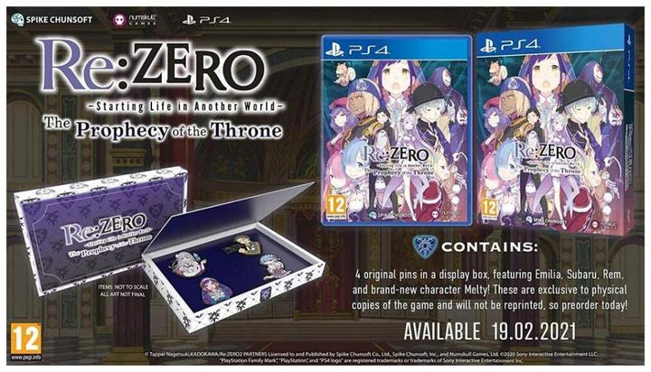 Image du produit Spike Chunsoft Re:ZERO - Commencer sa vie dans un autre monde : La prophétie du trône (PS4, EN)