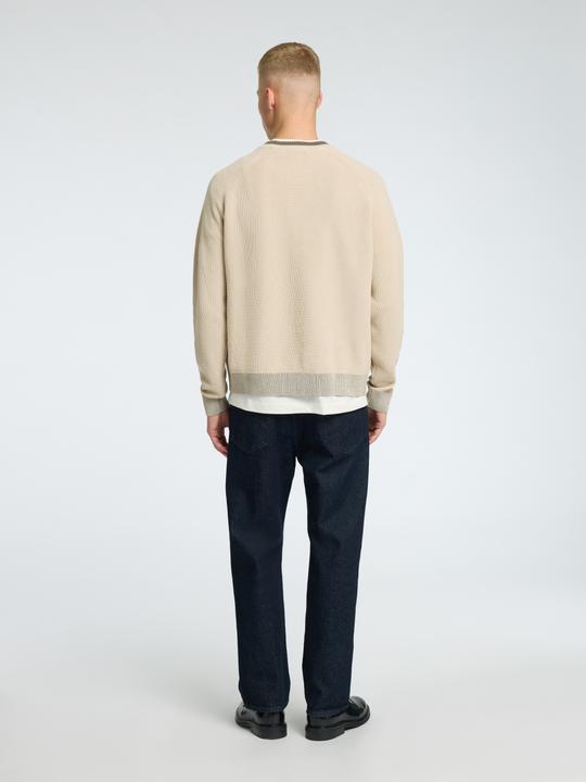 Actual product image Selected Homme 100% cotton jumper with round neckline (XXL)