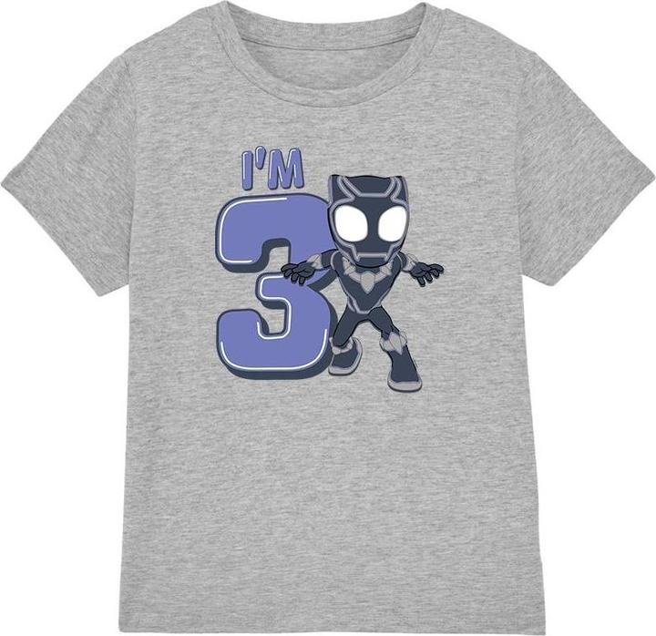 Actual product image Black Childrens/Kids Cute 3rd Birthday T-Shirt (140)