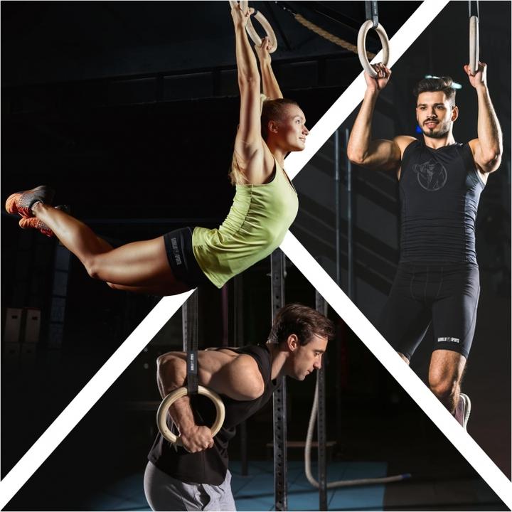 Actual product image Gorilla Sports Gymnastics rings