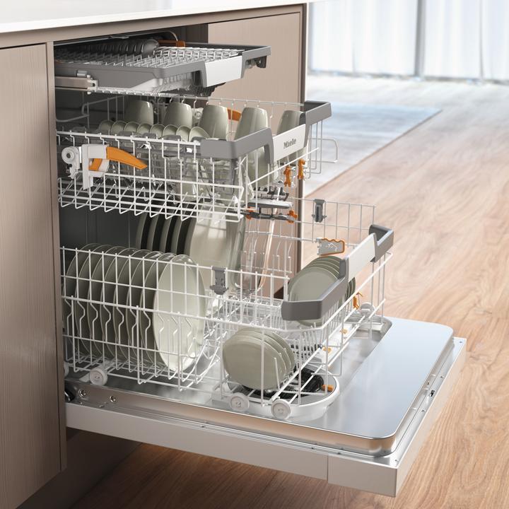 Produktbild Miele G 7600 SCU ws EB-GeschirrspülerA 60cm Unterbau 40dB 8.4L Schubl. AutoD.