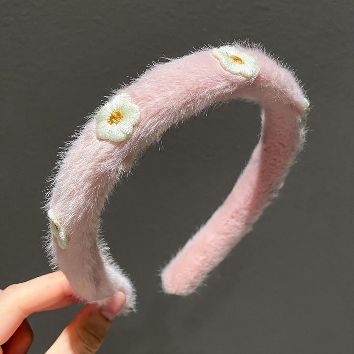 Produktbild Activity Board Elegantes, minimalistisches Gänseblümchen-Stirnband aus Polyester-Plüsch - modisches