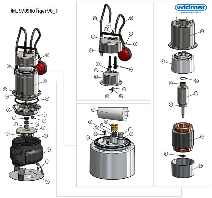 Produktbild Hydrostar Schmutzwasser-Tauchpumpe Tiger 90 M (Schmutzwasserpumpe)