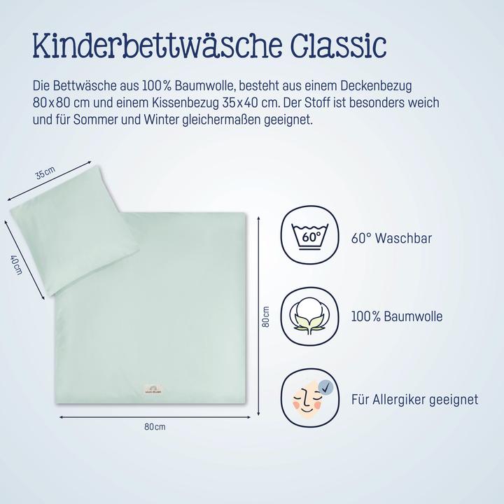 Image du produit Julius Zöllner Literie, Uni Aqua Mint
