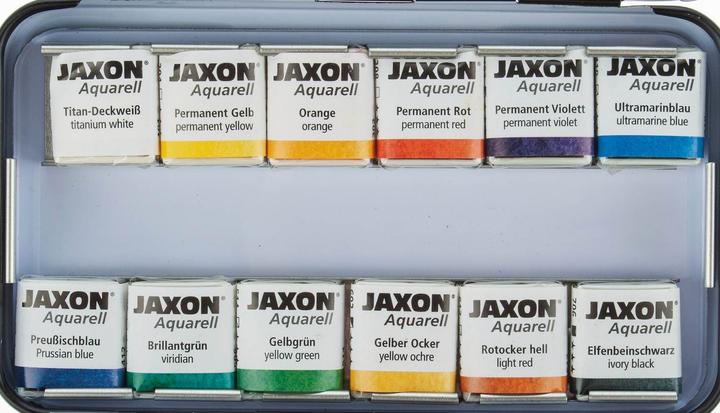 Image du produit Jaxon Encrier aquarelle 12ST 1/2 godets (Multicolore)