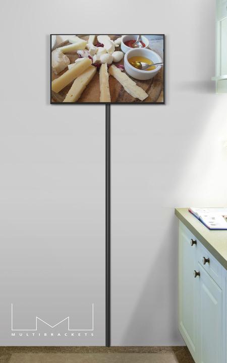 Produktbild Multibrackets Kabelkanal 18x1600, Aluminium, schwarz (Kabelkanal, 160 cm)