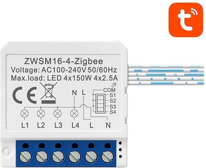 Image du produit Avatto Module de commutation intelligent ZigBee ZWSM16-W4 TUYA (Actionneur de chauffage)