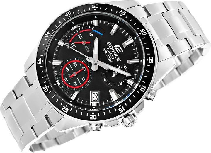 Actual product image Casio Edifice - EFV-540D-1AVUEF (Analogue wristwatch, Chronograph, 44 mm)