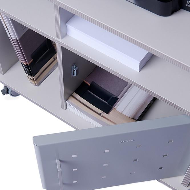 Immagine prodotto Rocada Carrello da ufficio grigio 3 livelli 72,0 x 59,0 x 57,5 cm