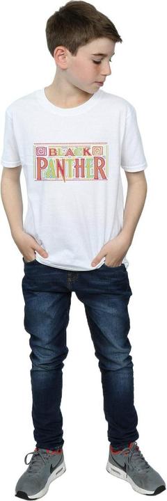 Actual product image Boys Black Panther Tribal Logo T-Shirt (152, 158)