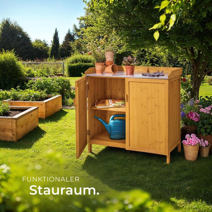 Actual product image tectake Garden storage bench
