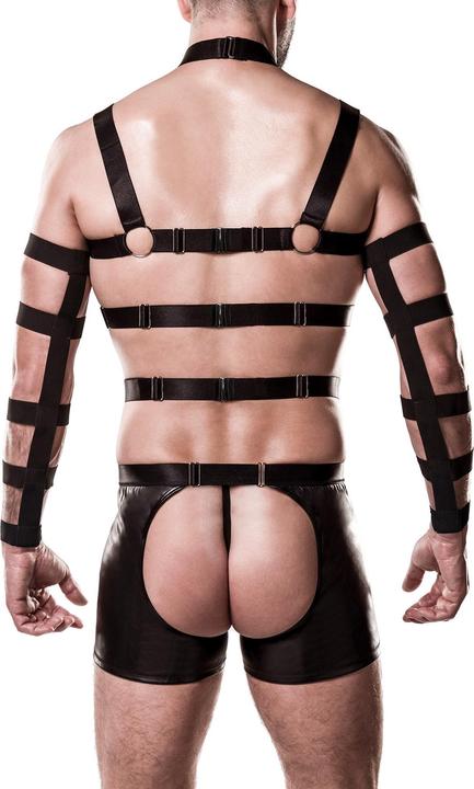 Image du produit Grey Velvet Ensemble harnais pour homme en noir (S, M)