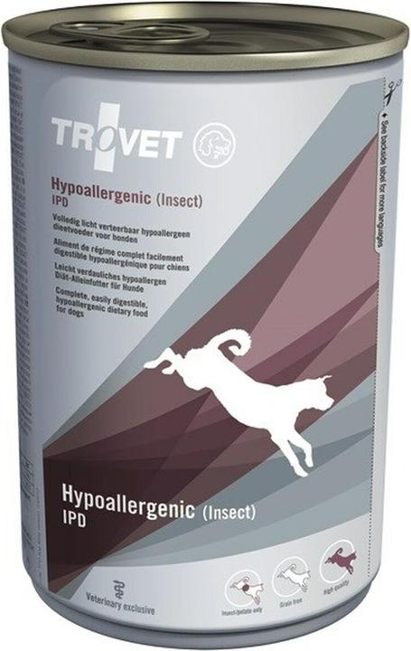 Actual product image Trovet Hypoallergenic IPD with insect - wet food for dogs - 400 g (Adult, 1 pcs., 400 g)