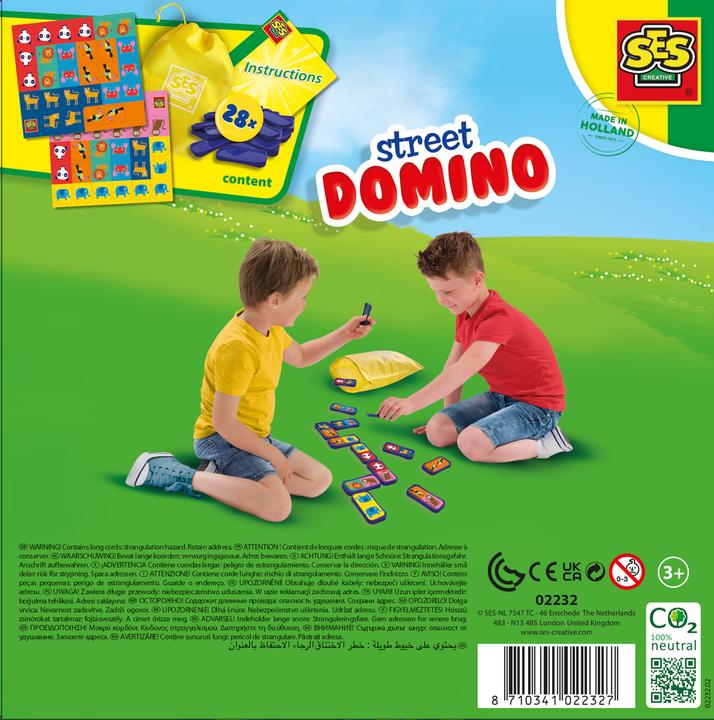 Actual product image Ses Street Dominos (English, French, German)