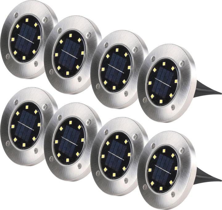 Image du produit Benson Garden Lampe de jardin solaire à LED, IP44, 8 pièces (IP44)