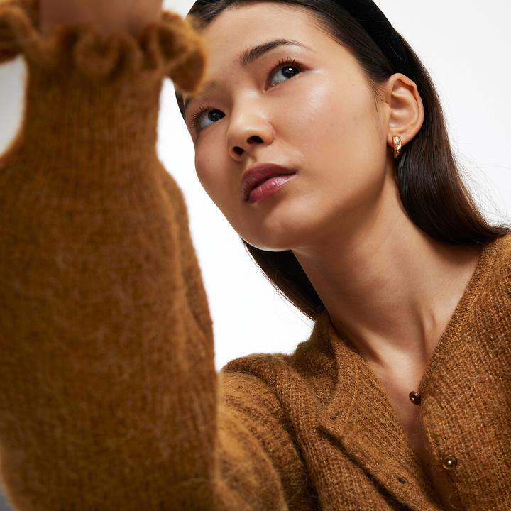 Image du produit La Redoute Collections Cardigan en alpaga mélangé (38)