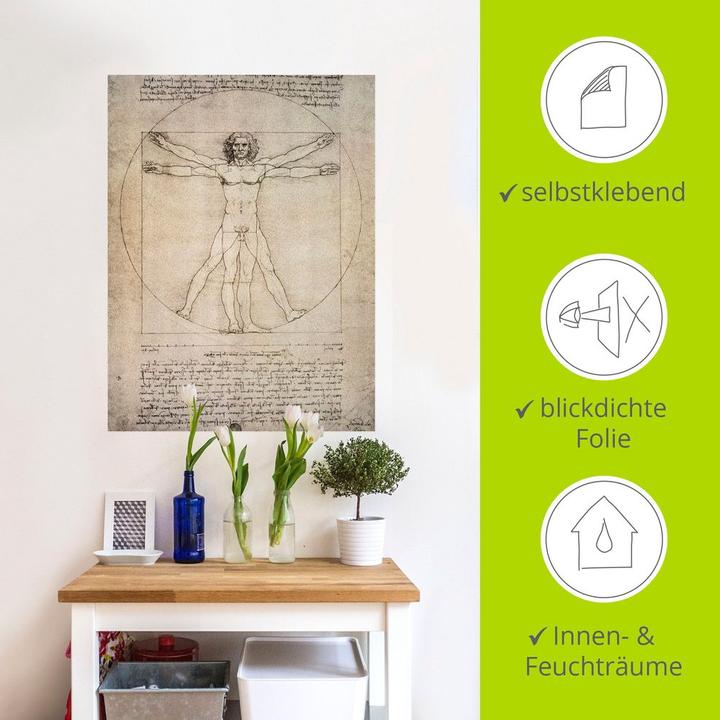 Image du produit Artland Dessin des proportions, d'après Vitruve. 1490 T6SM (90 x 120 cm)