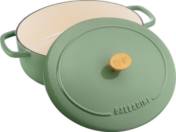 Produktbild Ballarini Bellamonte Cocotte 23 cm, oval, Grün (23 cm, Bräter + Schmortopf, Gusseisen)
