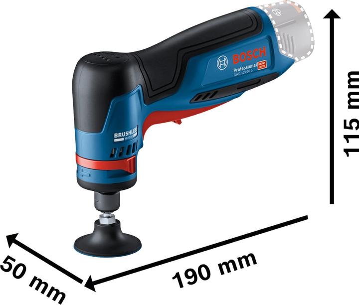 Image du produit Bosch Professional GWG 12V-50 S (Ponceuse excentrique, 240 W)