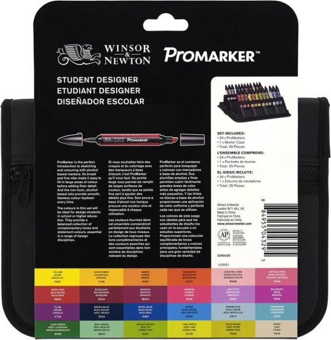Produktbild Winsor & Newton Promarker (Schwarz, 24 x)