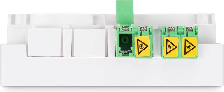 Image du produit Digitus Boîtier FTTH avec 2x LC (APC) DX adaptateur mural et montage sur rail DIN