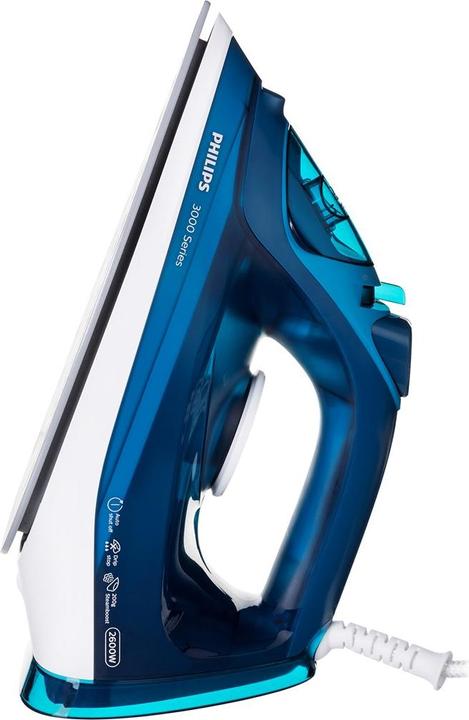 Image du produit Philips 3000 series DST3040/70 Fer à repasser à vapeur Semelle en céramique (2400 W, 200 g/min)
