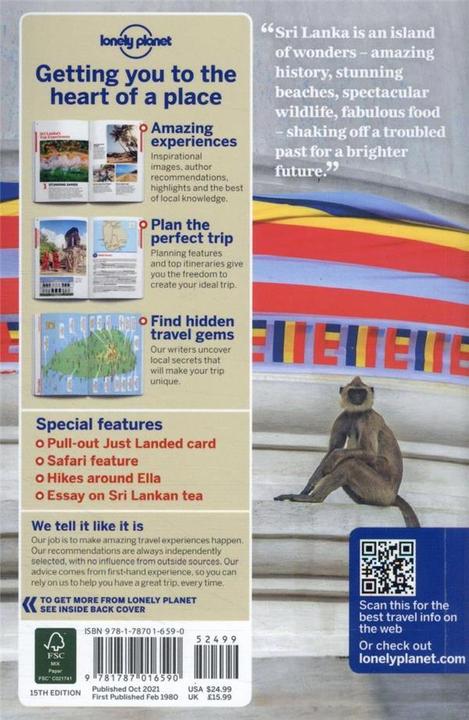 Actual product image Sri Lanka (English, Bradley Mayhew, Joe Bindloss, Stuart Butler, 2021)
