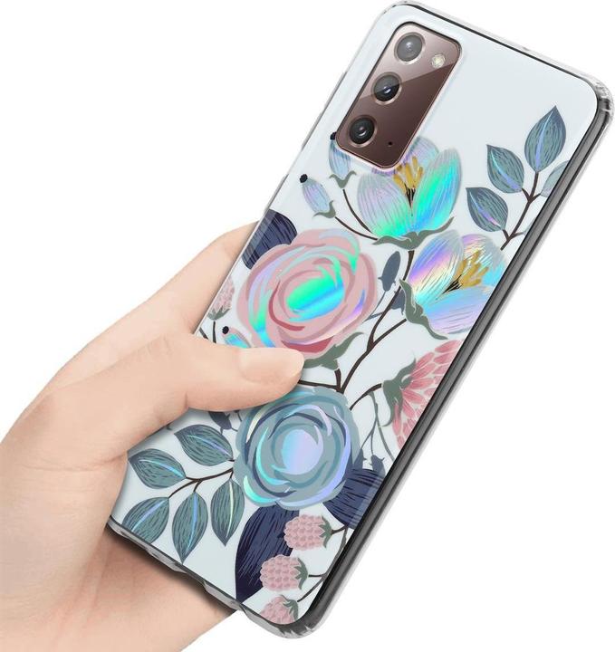 Actual product image Cadorabo IMD TPU Colorful Flowers & Leaves Cover (Samsung Galaxy Note 20)