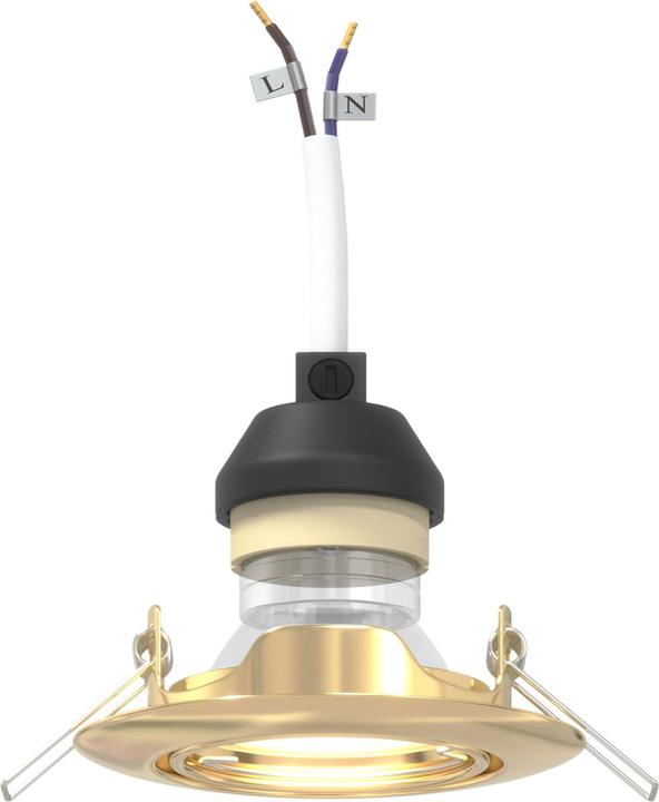 Produktbild VidaXL Lampen Set von 12 Gold Metall, Kunststoff 9 cm Leichtes Gewicht (GU10)