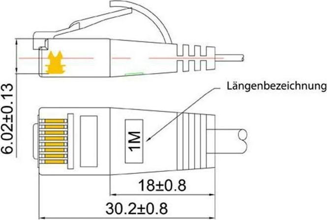Actual product image Wirewin Network cable (UTP, CAT6, 3 m)