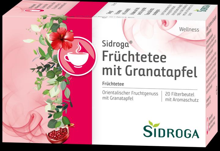 Image du produit Sidroga Fruits avec sachet de thé à la grenade Btl (40 g)
