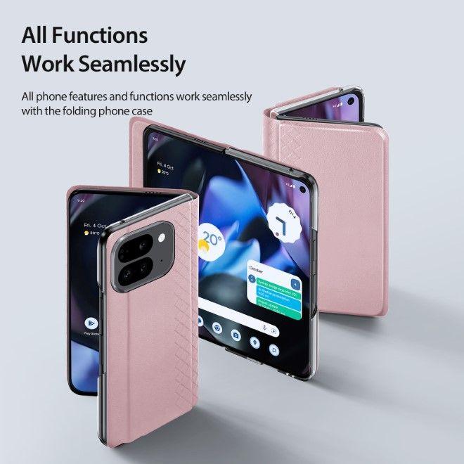 Actual product image Dux Ducis Bril Series Leather Cover (Google Pixel 9 Pro Fold)