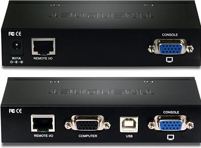 Actual product image Trendnet RJ-45, USB A/B, VGA