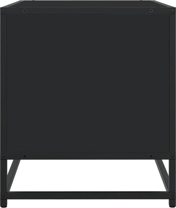 Image du produit VidaXL Armoire TV Lowboard Meuble TV Noir Matériaux dérivés du bois (180 x 40 x 46 cm)