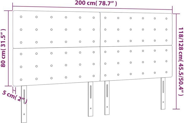 Produktbild VidaXL Kalli (200 x 5 x 128 cm)
